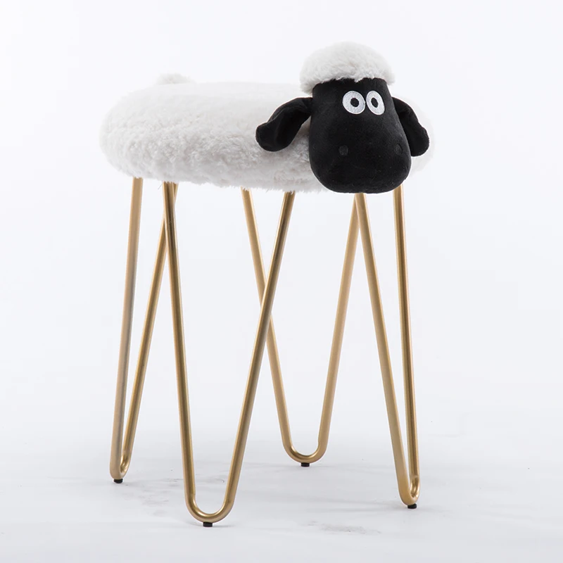 Muebles De Madera металлический Железный художественный стул для макияжа ягненка Чистка