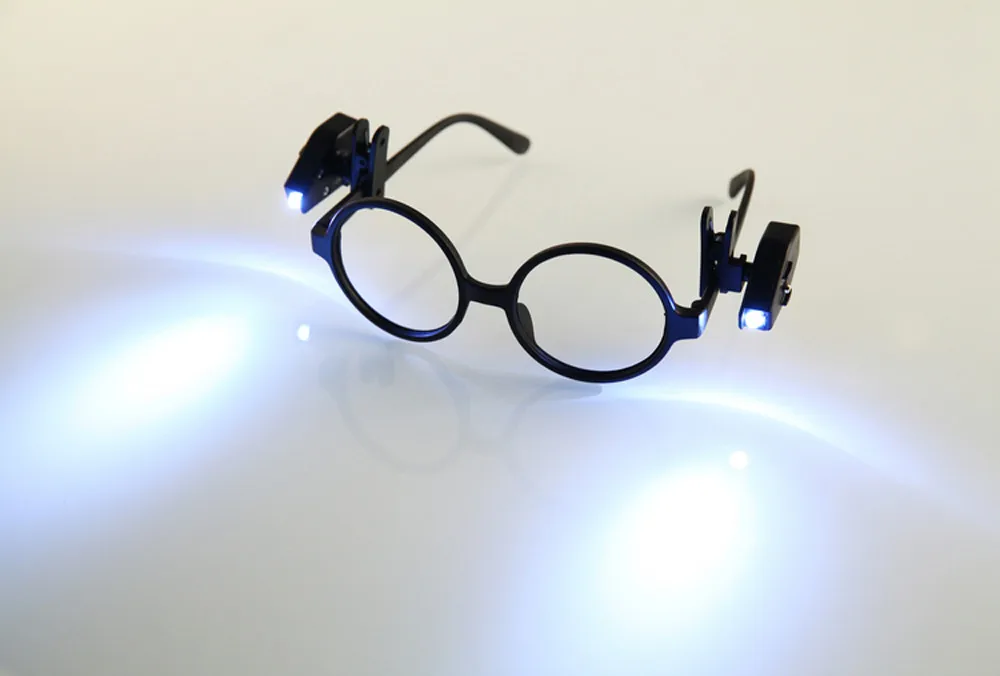 2 шт. клип лампа для чтения Портативный Клип на глаза очки Свет Лупа Чтение LED
