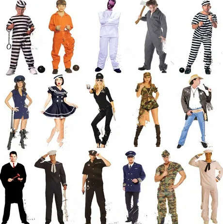 Полицейский костюм для детей и взрослых|prison uniform|prisoner costumedress halloween |