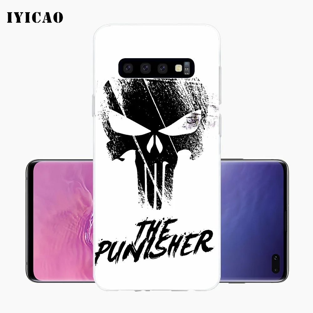 IYICAO с черепом The Мягкий силиконовый чехол для телефона для samsung Galaxy S10e S10 S9 S8 плюс S7 Edge ТПУ чехол