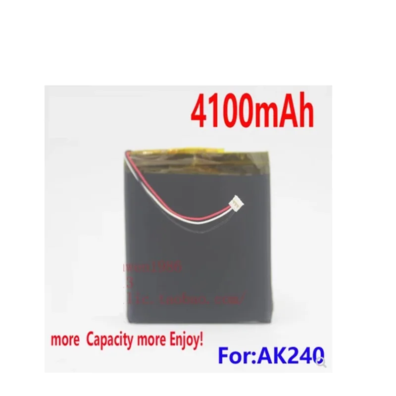 

4100mAh for Iriver ak240 Player Battery With 3 Lines & Connector New Li Polymer Rechargeable Accumulator Replacement +Track Code