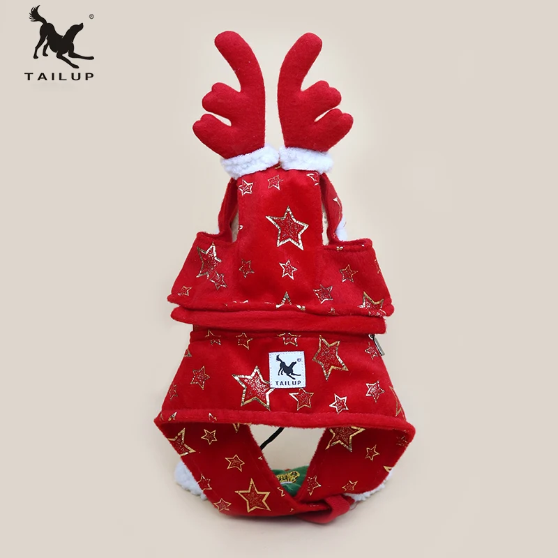 TAILUP S-XXL Dog Cat Caps Pet Santa Birthday Scarf Antler Christmas Hat Costume for Puppy Kitten Small Pets Accessories |
