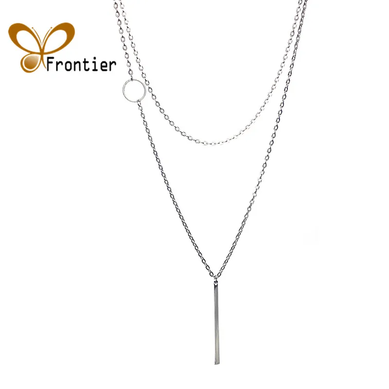 Модные Украшения для тела подвески с простой петлей длинное ожерелье женщин панк