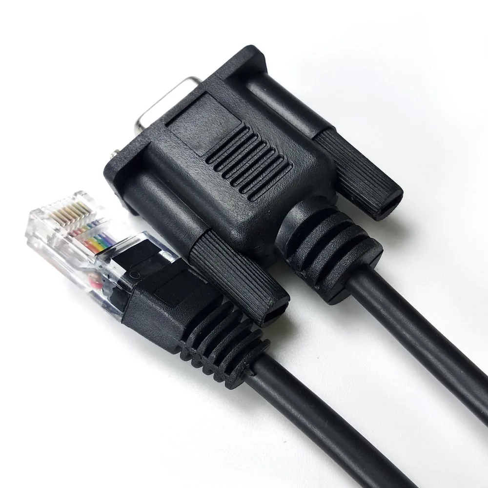 Консольный кабель SINFORCON DB9 RS232 - RJ45 черный