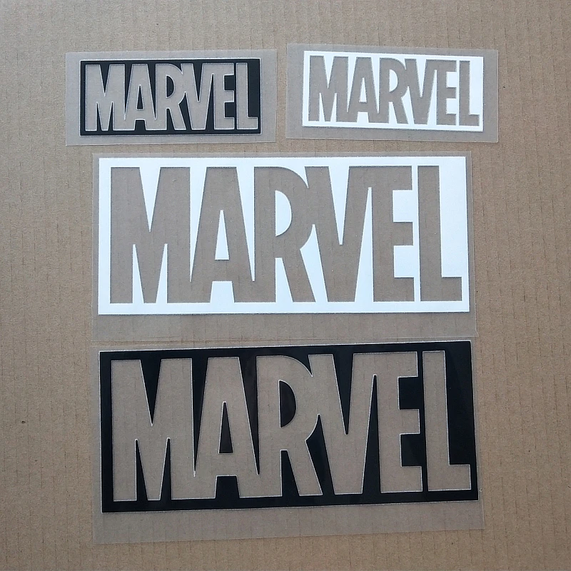 Наклейки MARVEL с теплопередачей, наклейки с железной аппликацией, одежда, футболка, сделай сам, украшение, а-уровень, моющиеся, легко печатаются, черные, TH-MAL