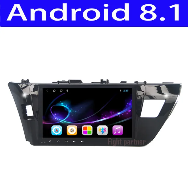 Автомобильный dvd плеер с gps навигацией Android 8 1 для Toyota Corolla Auris 2014 2015