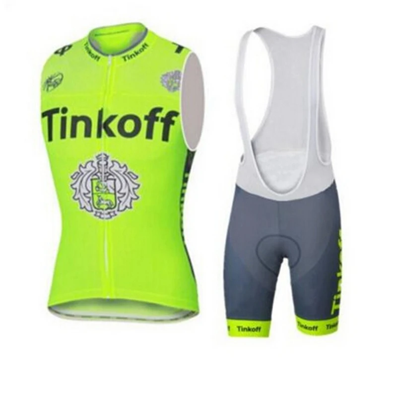 Женский костюм для велоспорта Tinkoff командный жилет без рукавов одежда лето