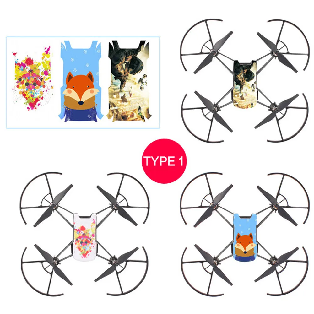 HIPERDEAL 3 шт классные водонепроницаемые ПВХ наклейки для тела DJI TELLO - Цена: 253,72 руб.