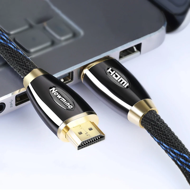 Новые металлические кабель HDMI 2 0 Высокое Скорость мужчинами 4 K 3D кабельный разъем