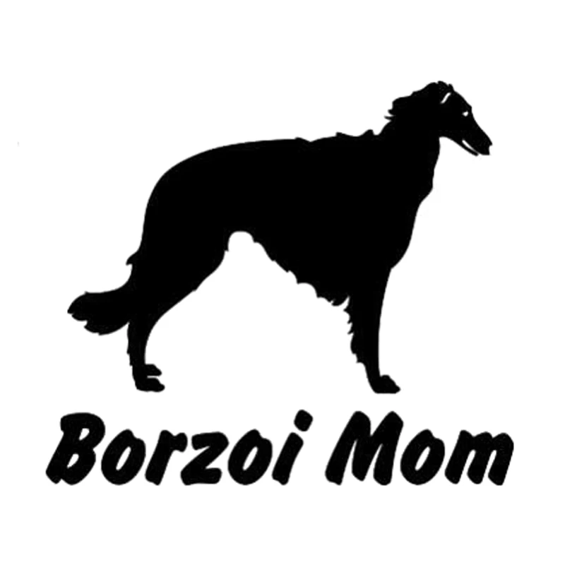 

30cm Borzoi Mom Decor Car Sticker Car-Styling Vinyl Decal -0022