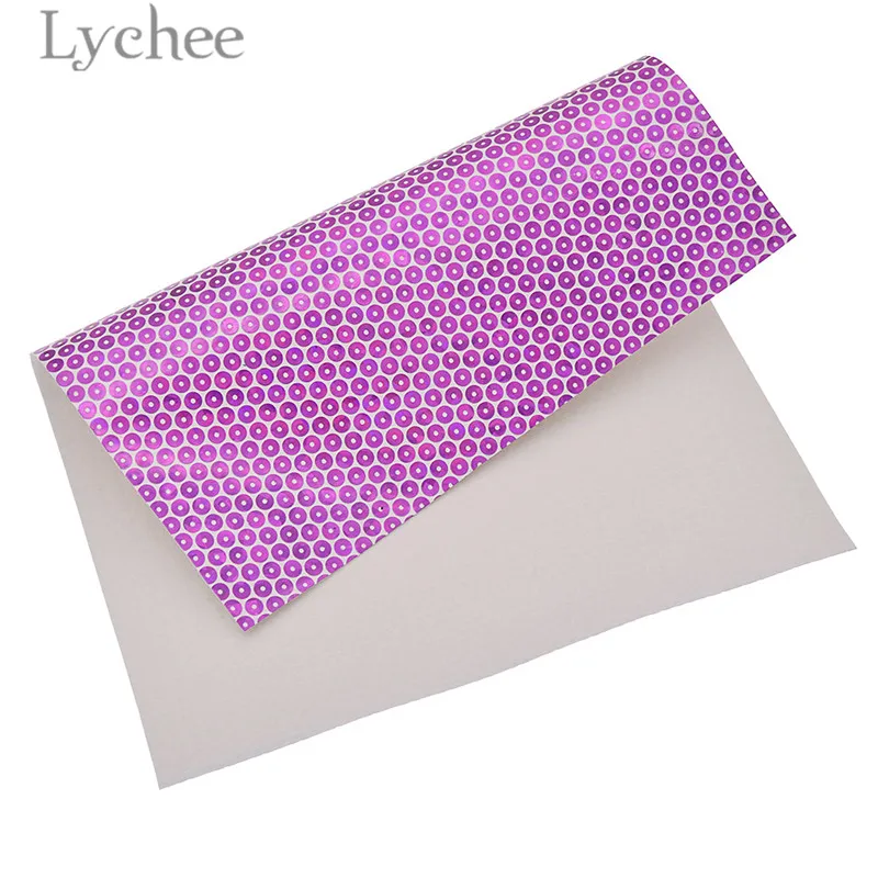 Lychee 21x29 см A4 голограмма блесток искусственная кожа ткань высокое качество