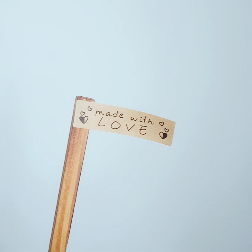 120 шт./лот винтажные наклейки из крафт-бумаги ручной работы с любовью наклейка