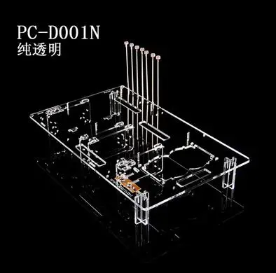 1N Transparent DIY PC тестовая скамейка открытая рамка чехол для компьютера ITX ATX MATX материнская плата разгон водяное охлаждение USB2.0 PCI видеокарта - Цвет: 1N Transparent