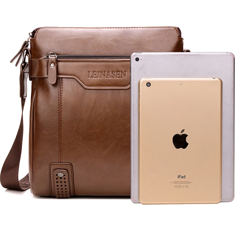 men shoulder bag  pu leather messenger bag man briefcase Antifreeze crossbody bags for male bussiness office bags