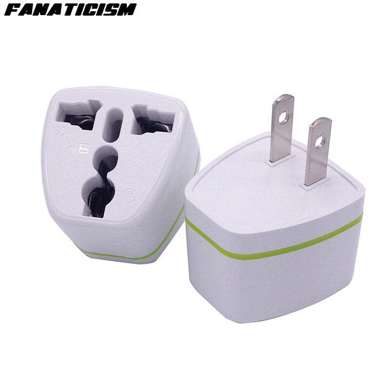 

500pcs Universal UK AU EU To US Plug Adapter CE Certification AC Power Electrical Plug Adaptor USA Travel Socket Converter