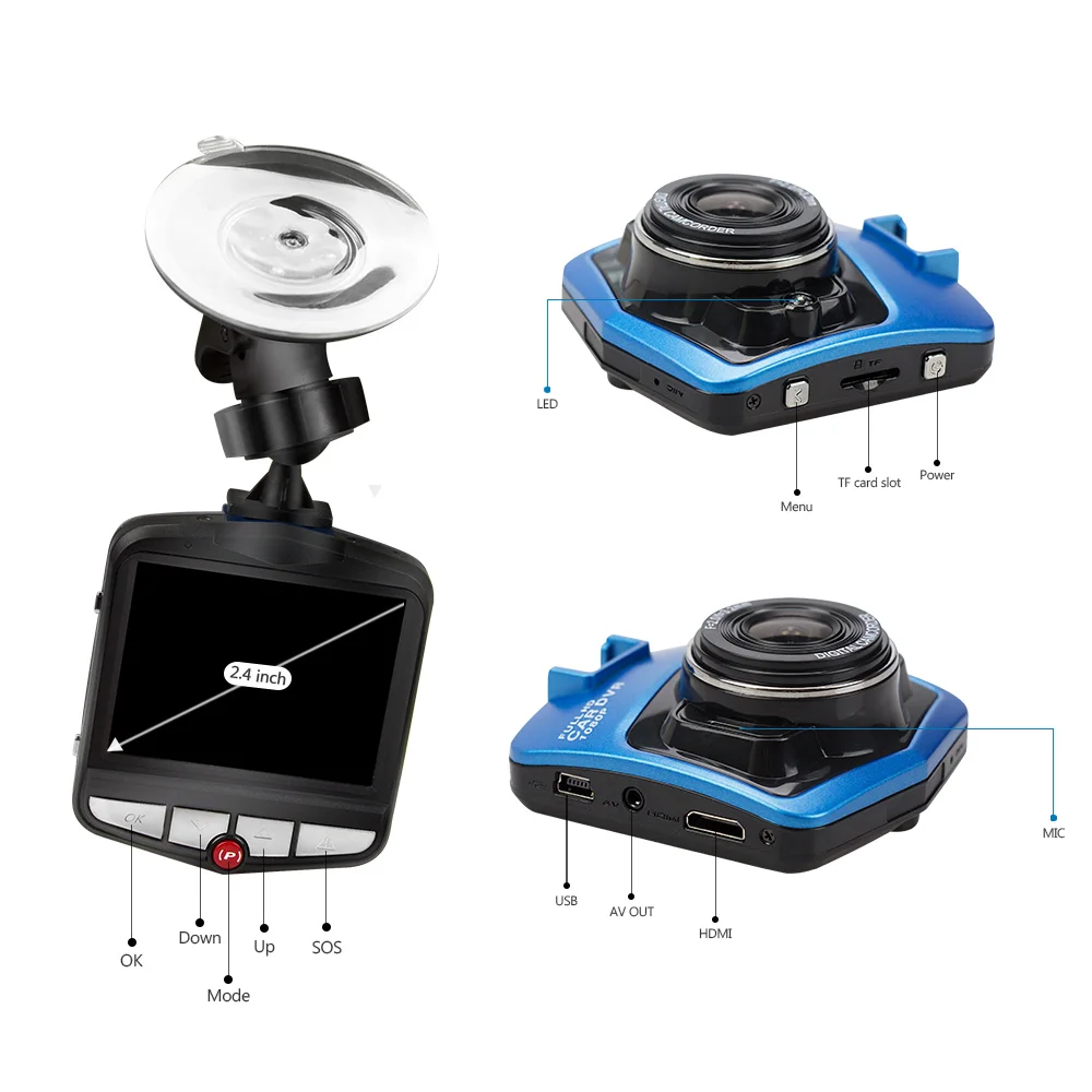 Оригинальный регистраторы мини автомобиль видеорегистраторы Камера Full HD