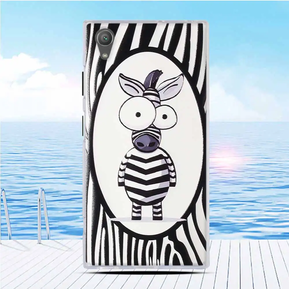 For Sony Xperia XA1 Plus Case Cartoon Flower Silicone Soft Back Cover XA 1 Bag | Мобильные телефоны и аксессуары