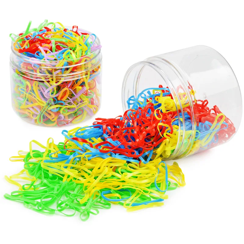 

100pcs/lot Braids Plaits Headband Hair Clips Rubber Bands Elastic Hair Bands Ponytail Holder Elastic Hair Holder Tie Gum Rings