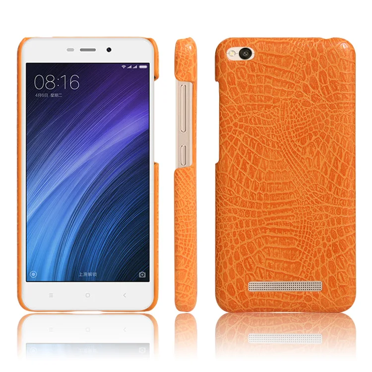 For Xiaomi Redmi 4A Case 5.0'' Luxury Crocodile Skin Shell PU Leather Protective Back Cover |