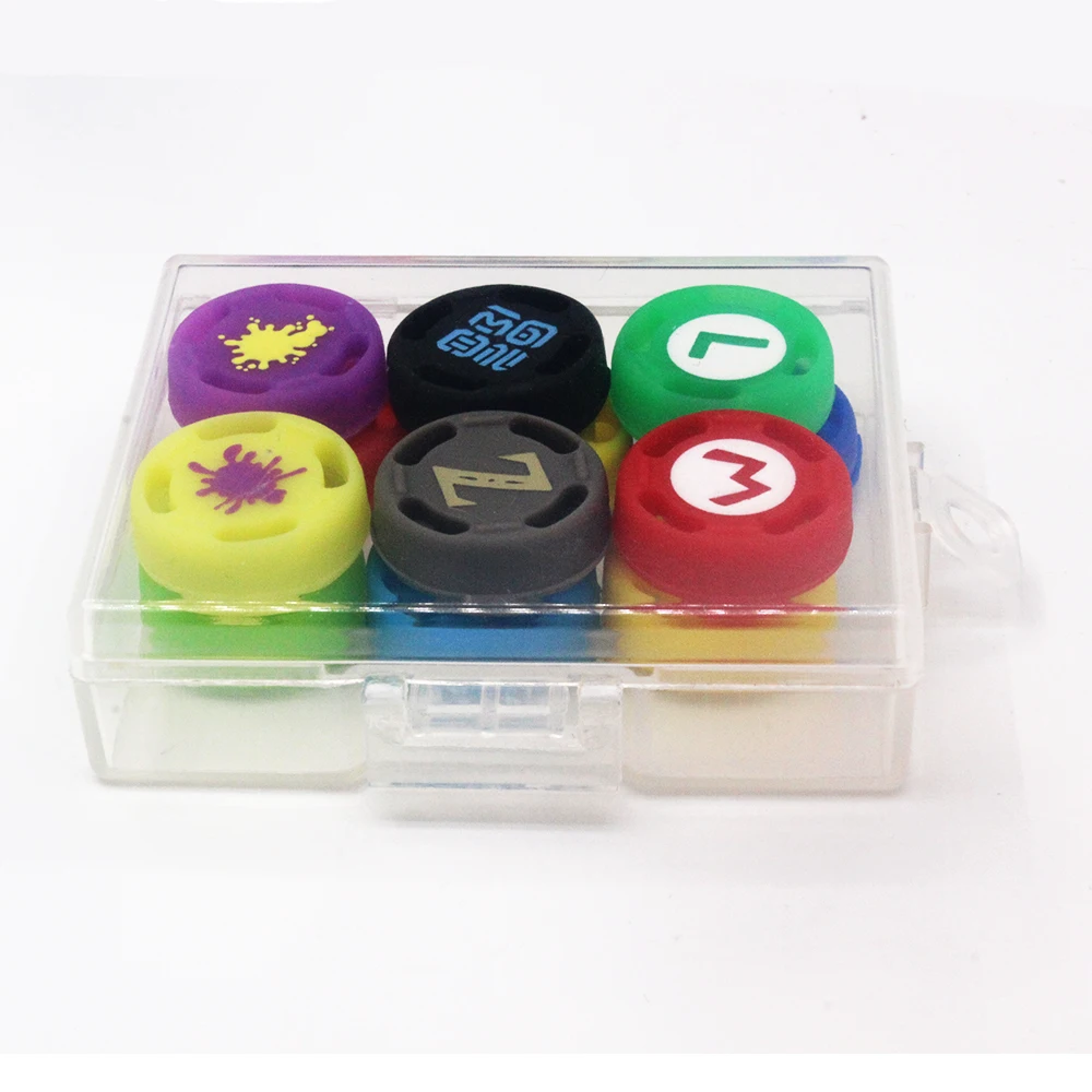 12pcs game silicone analog thumb stick grips caps for nintend switch ns olde joycon controller sticks cap skin for joy con cover free global shipping