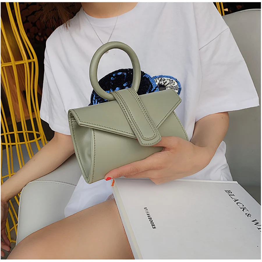 Одноцветная квадратная сумка на плечо новая волна Корейская версия эффектная