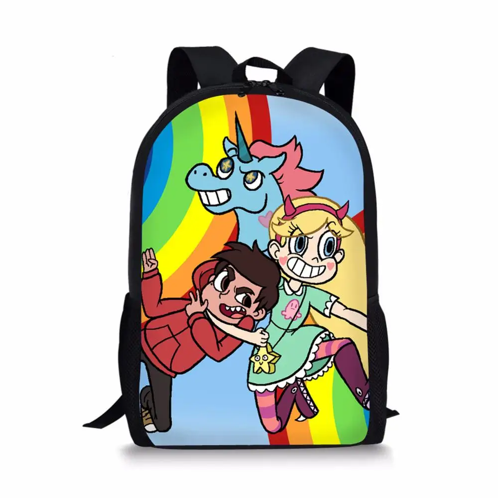 2019 горячая аниме школьные сумки Звезда против силы злых рюкзак для детей девочек