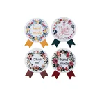 Винтажные стикеры ручной работы 120 шт.лот, стикеры из крафт-бумаги, наклейки ручной работы для подарка, наклейки для выпечки тортов