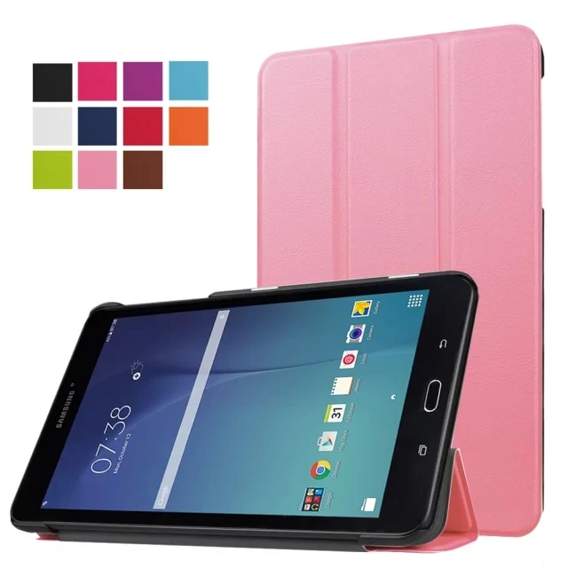 KST Pink Роскошный Магнитный стенд из искусственной кожи чехол для samsung galaxy tab E 9,6 T560 T561 9,6 дюймов планшет folio бизнес смарт-чехол 4 в 1 - Цвет: KST Pink