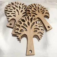 10pcs laser cut unfinished wood tree shape 64 5cm
