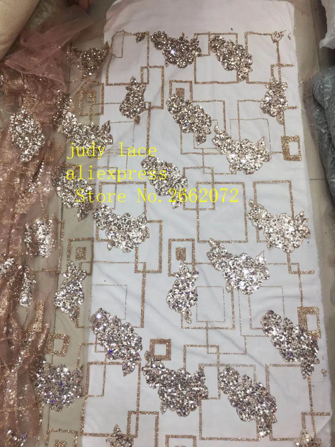 5 ярдов/сумка квадратная ткань в клетку блестящая пудра используемая для