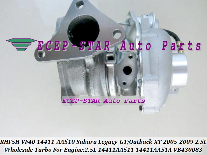 RHF5H VF40 VC430083 14411 AA510 14411AA510 AA51A 14411AA51A 14411AA511 Turbo для SUBARU Outback XT Legacy GT 2005 09 2.5L|turbo turbo turbo|vf40
