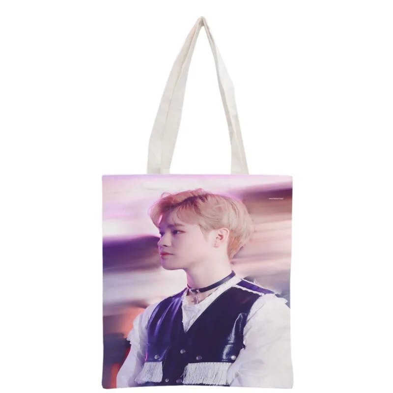 Новое поступление индивидуальная Холщовая Сумка тоут с принтом KPOP NCT Chenle женская
