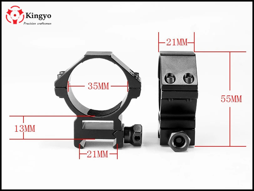 Металлическое Крепление для прицела 35 мм кольца Weaver низкий профиль 21 Пикатинни