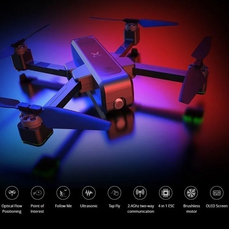 GPS складной бесщеточный Радиоуправляемый Дрон B4W 5G WIFI FPV 40 км/ч с 2K HD камерой
