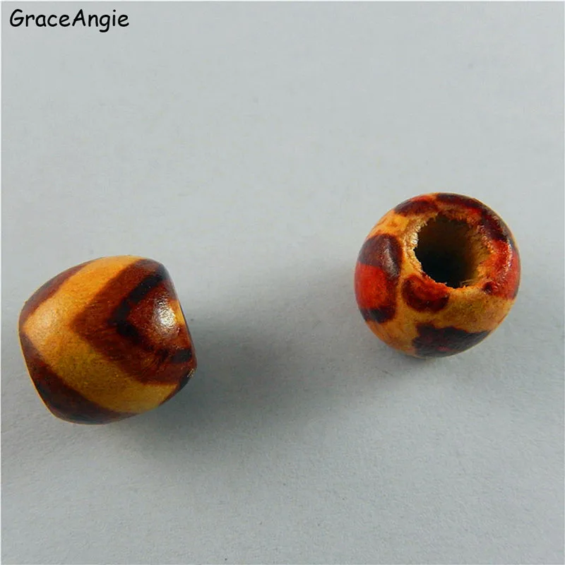 GraceAngie 20pcs Chinese Style Wooden Necklace Pendant Bracelet Charms Mixed Model Buddhism Beads Handmade Crafts|bracelet craft|beads craftbeads