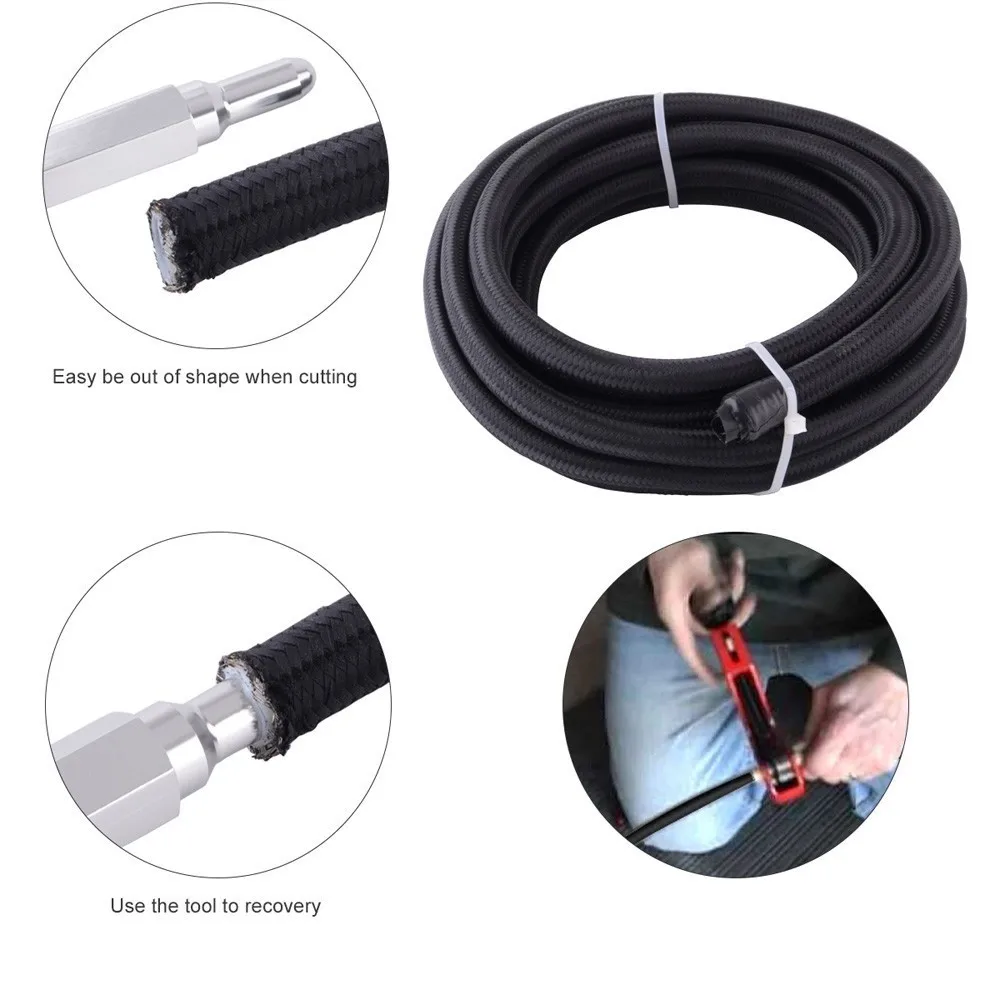 Злые энергии AN8 0/45/90/180 PTFE поворотный шланг Конец+ 5 м pfte бензин Тормозная Линия Топливный Шланг Концевой фитинг