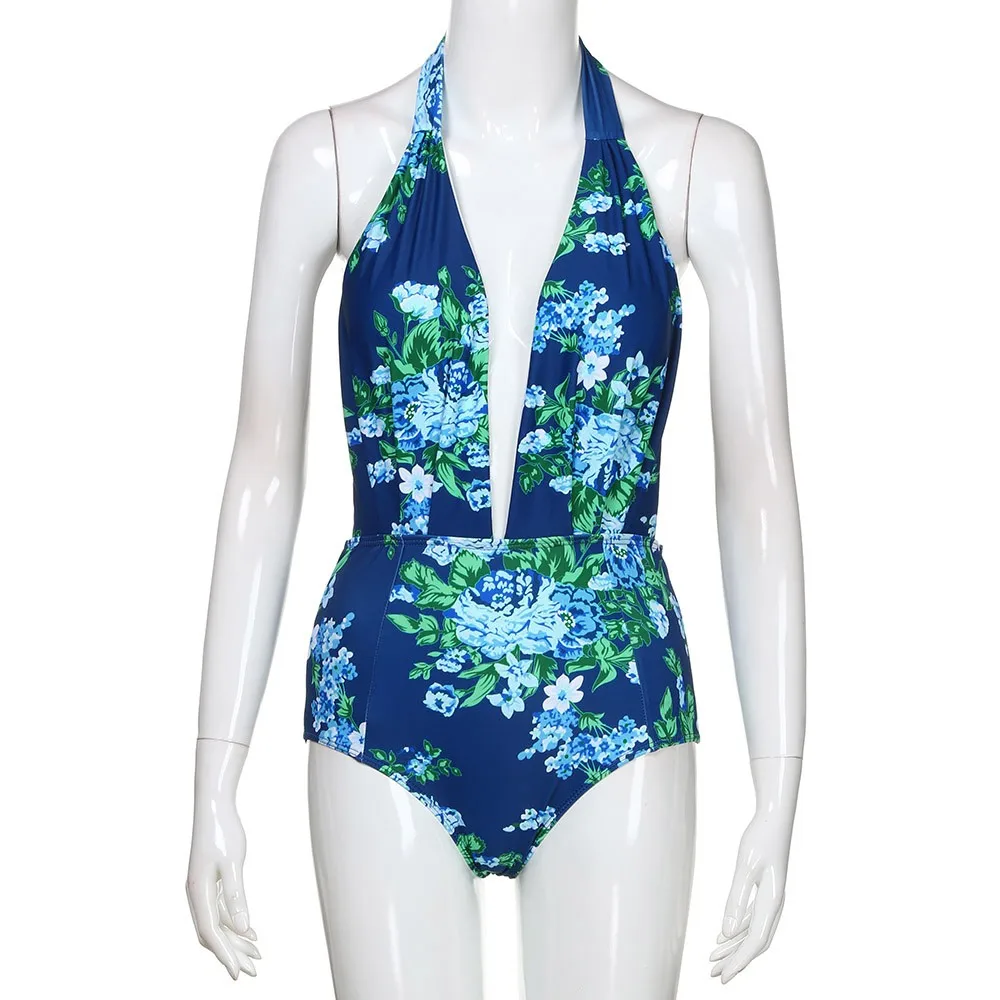 Сексуальный женский слитный купальник с открытой спиной и высокой талией maillot de