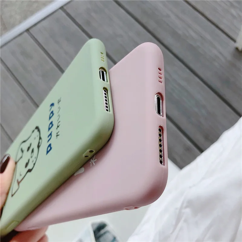 Собака Кошка TPU чехол для iphone 8 плюс 7 Чехол телефона Милые силиконовые 6 S 6s X XR XS Max