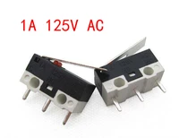 200pcs limit switch push button switch 1a 125v ac mouse switch 3pins micro switch good quality