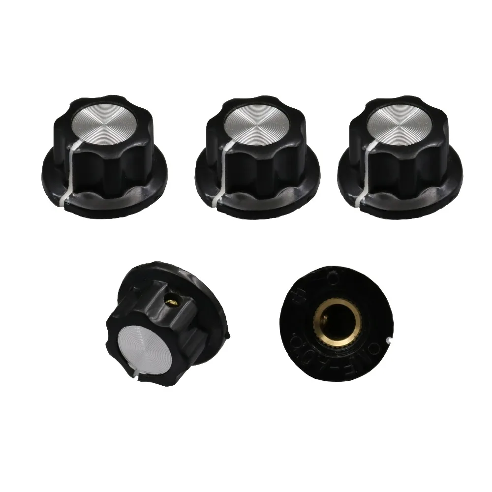 10Pcs 16mm Top Rotary Control Turning Knob Hole 6mm/6.4mm Suit For Potentiometer | Обустройство дома