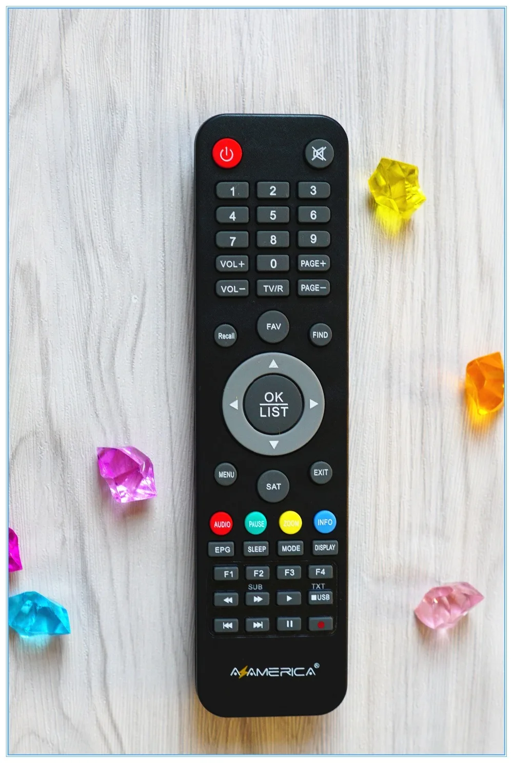 Пульт дистанционного управления AZAMERICA S1001 48 клавиш приемник для настройки AZBOX