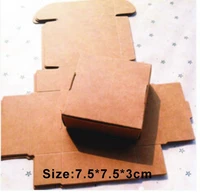 wholesale 1000pcslot size 7 57 53cm kraft white black paper box free print 1 color logo paper gift box
