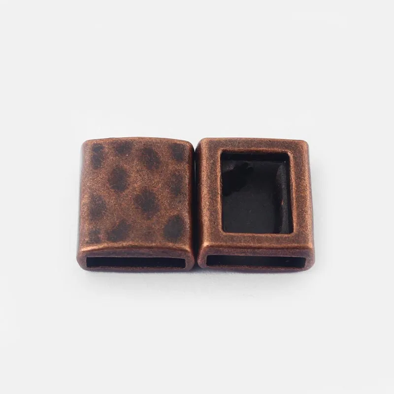 10pcs Hammered Flat Slider Spacer for 5mm 10mm Leather Cord DIY Bracelet Jewelry Findings | Украшения и аксессуары