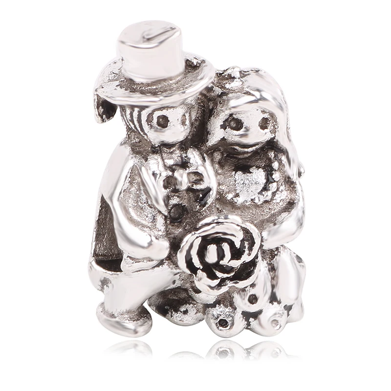 Dodocharms Fit Pandora Браслеты для C Новая мода DIY Винтаж Панк маленькая яблоня собака Дерево любовь сердца цветы бусины