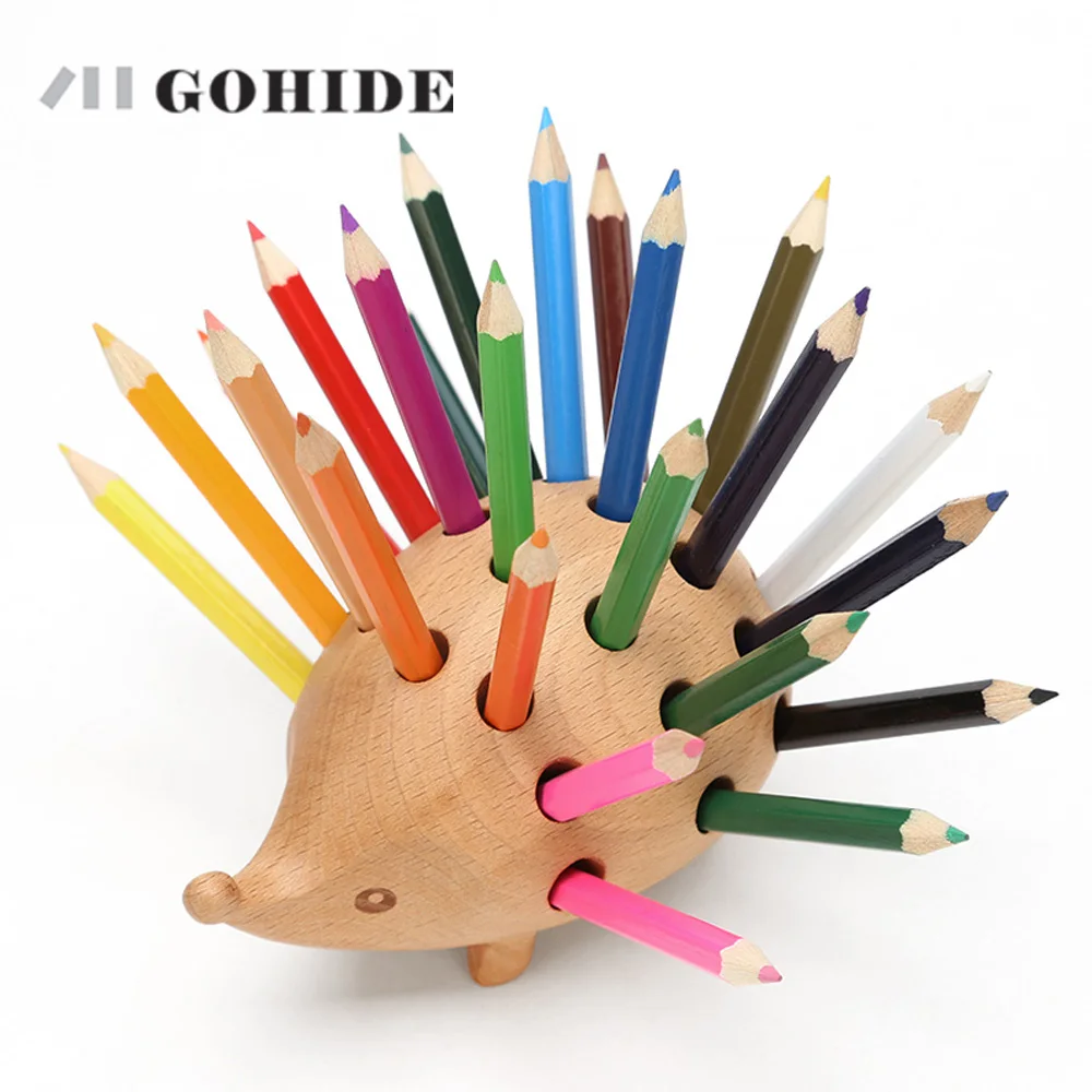 Держатель для карандашей JUHD с рисунком из искусственной древесины офисное