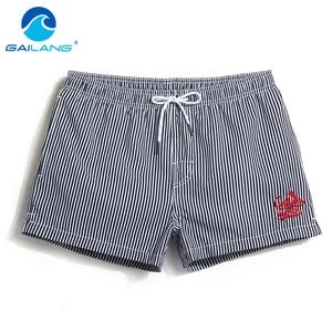 Мужские Пляжные трусы Gailang, быстросохнущие пляжные шорты с принтом, повседневные боксеры для активного отдыха, размера плюс
