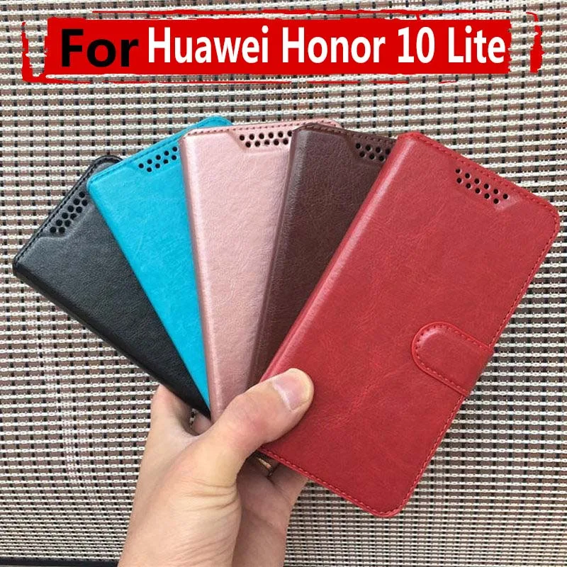 Чехол книжка из искусственной кожи для Huawei Honor 10 Lite 5 99 дюйма Бамперы 