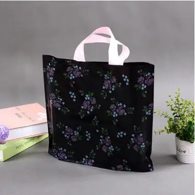 12Pcs Large Plastic Bags Clothing Boutique Gift Packaging Shopping Bag With Handle Party Candy | Дом и сад