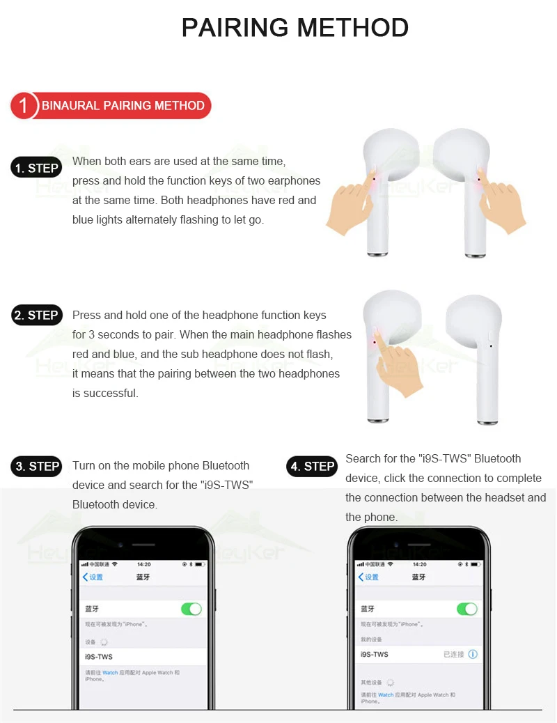 I9s TWS Mini Bluetooth 5,0 Беспроводные наушники гарнитуры Bleutooth наушники Xiomi наушники-вкладыши 1:1 для всех смартфонов