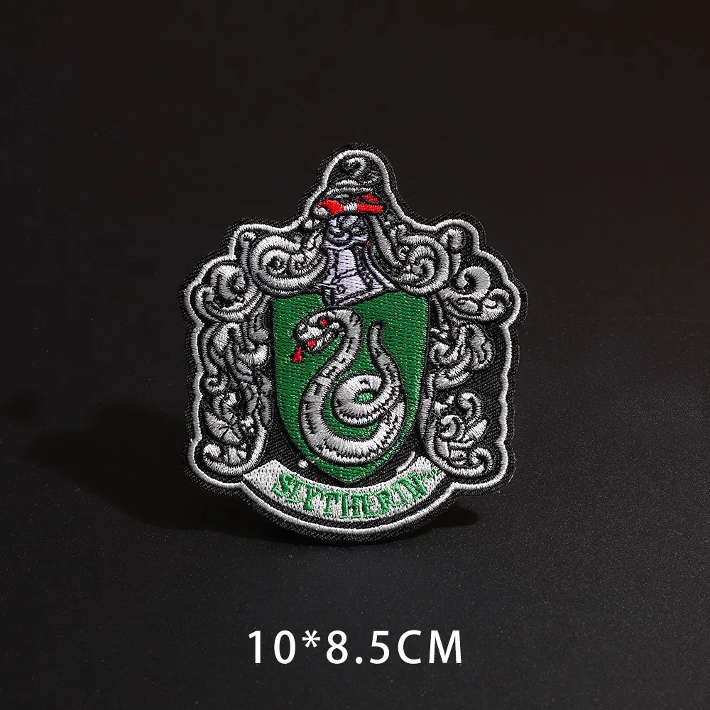 Новые магические значки-патчи для одежды, железные наклейки Ravenclaw Gryffindor Slytherin Hufflepuff Diy